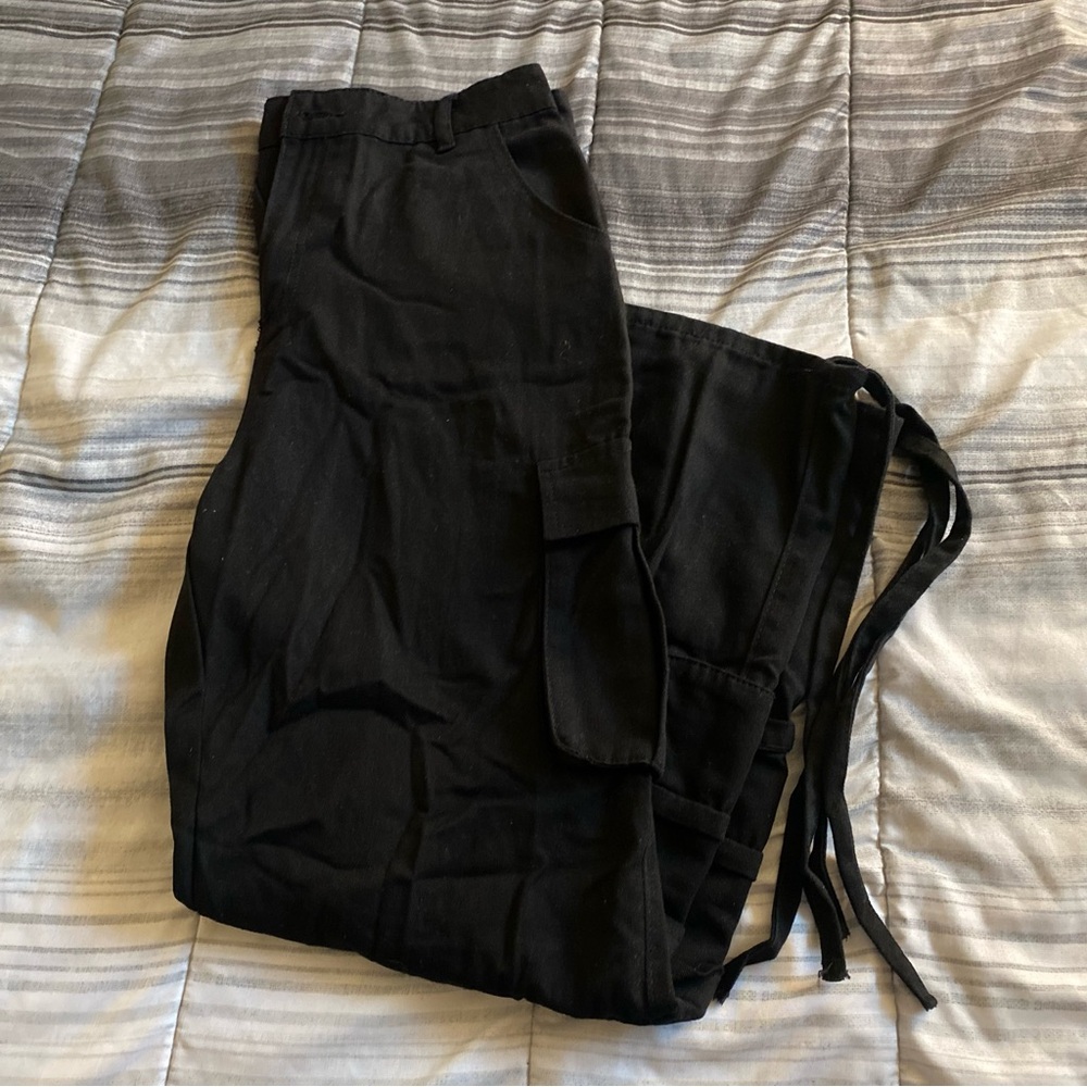 Womens Black Cargo Pants